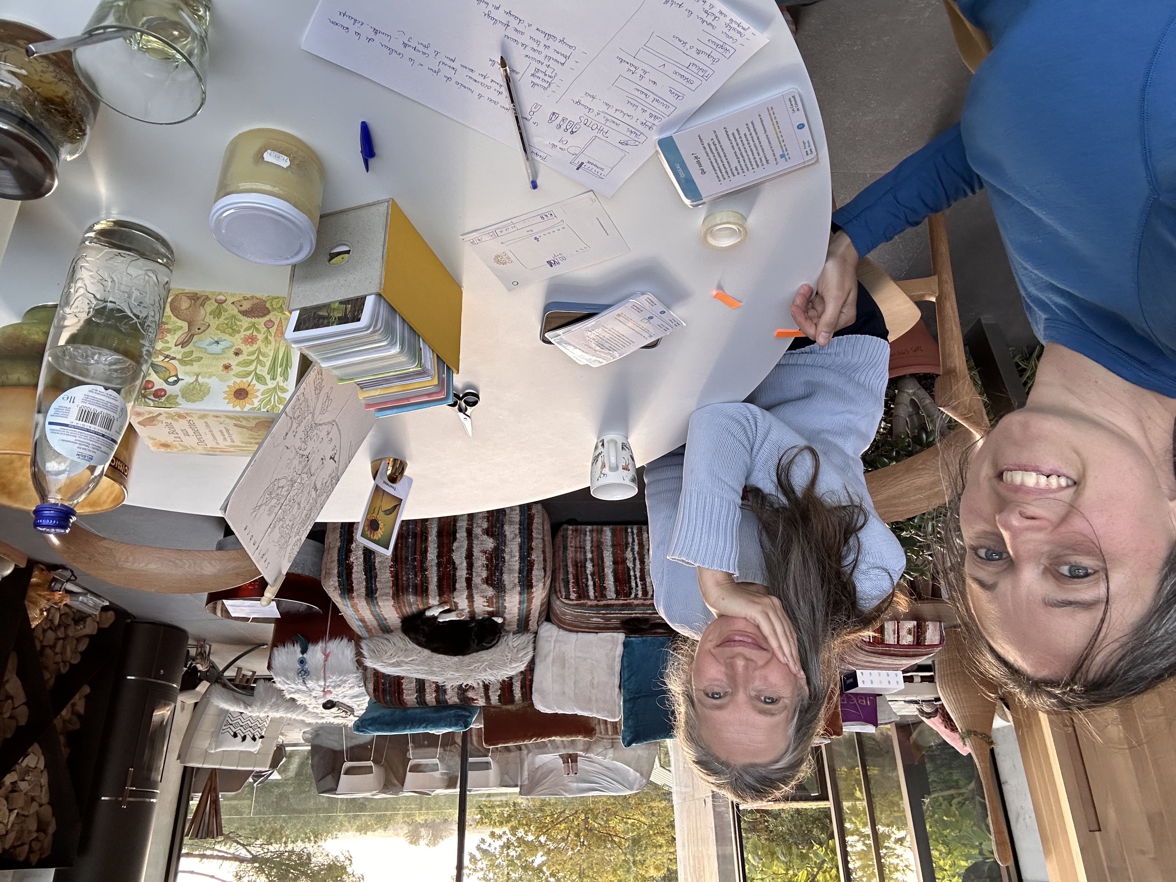 Relecture des cartes devinettes avec Cécile Letangre au Petit Abri