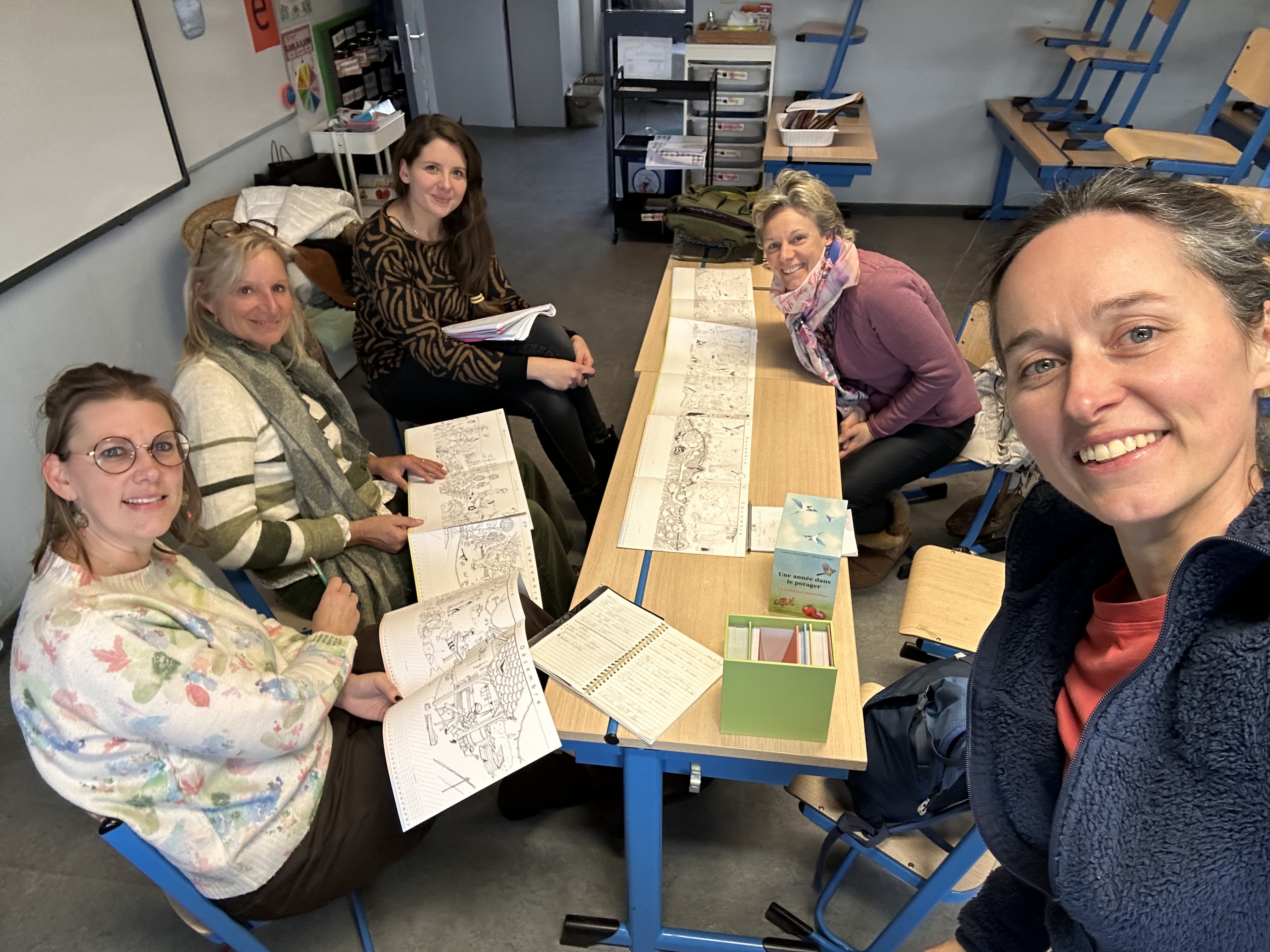 Réunion pédagogique avec Anne-Sophie Renard et son équipe au CSM Mouscron