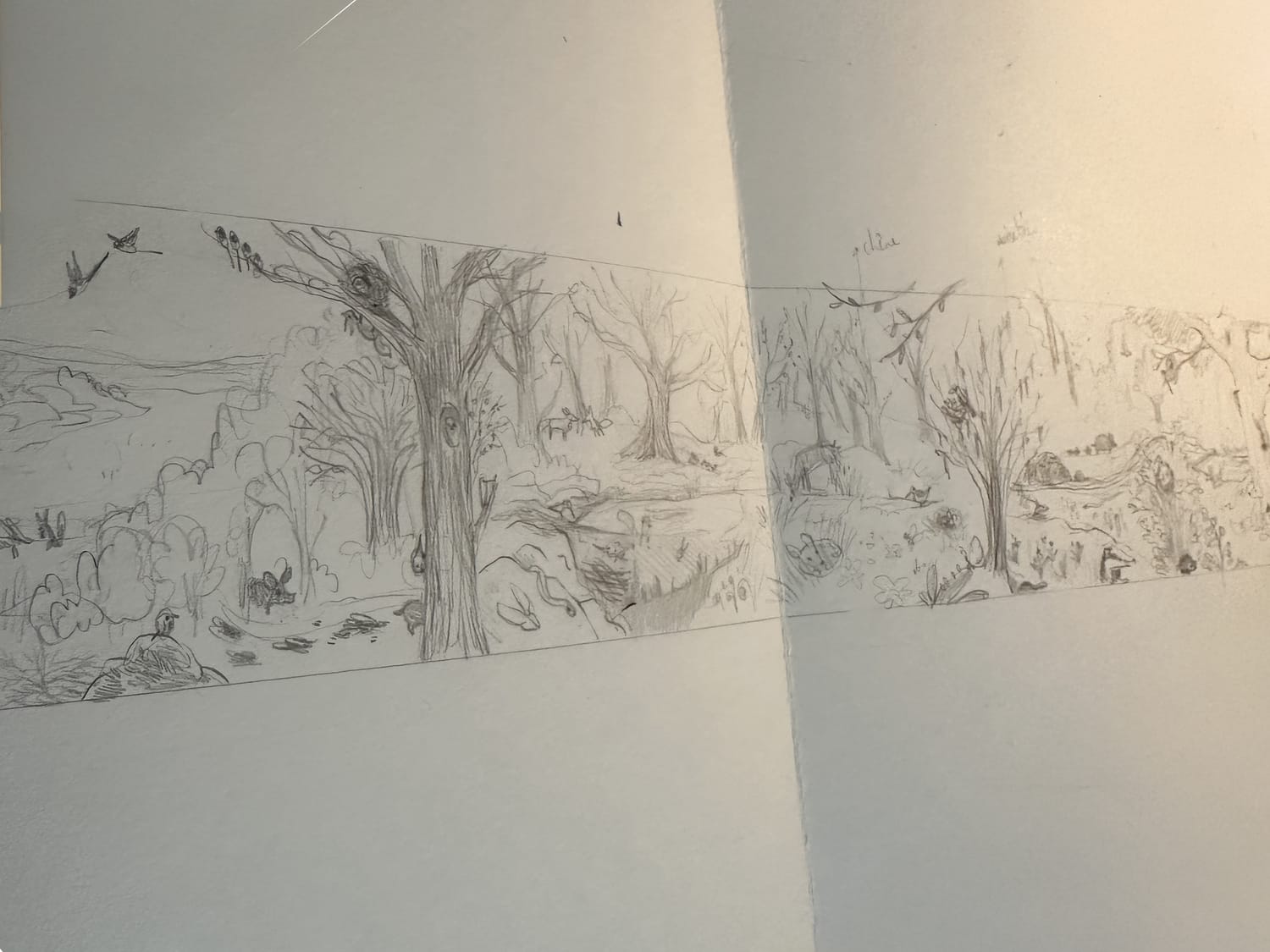 Deuxième esquisse plus détaillée du Calendrier Panoramique