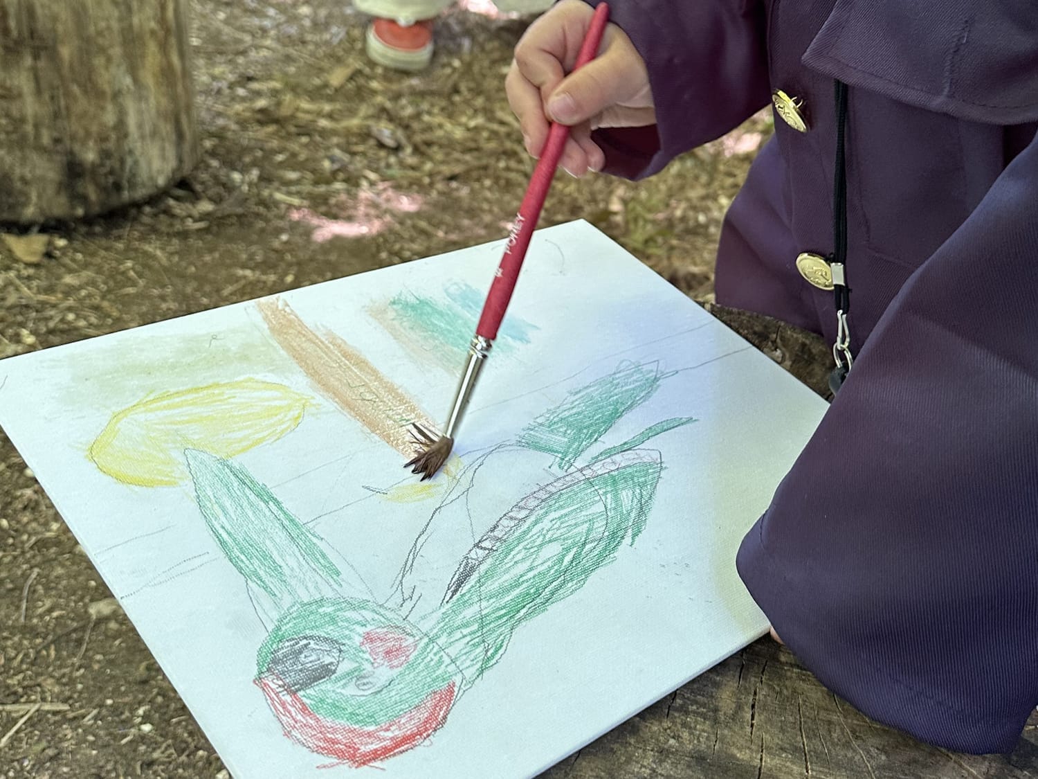 Atelier sur le Pic vert réalisé par Honoré, 5 ans