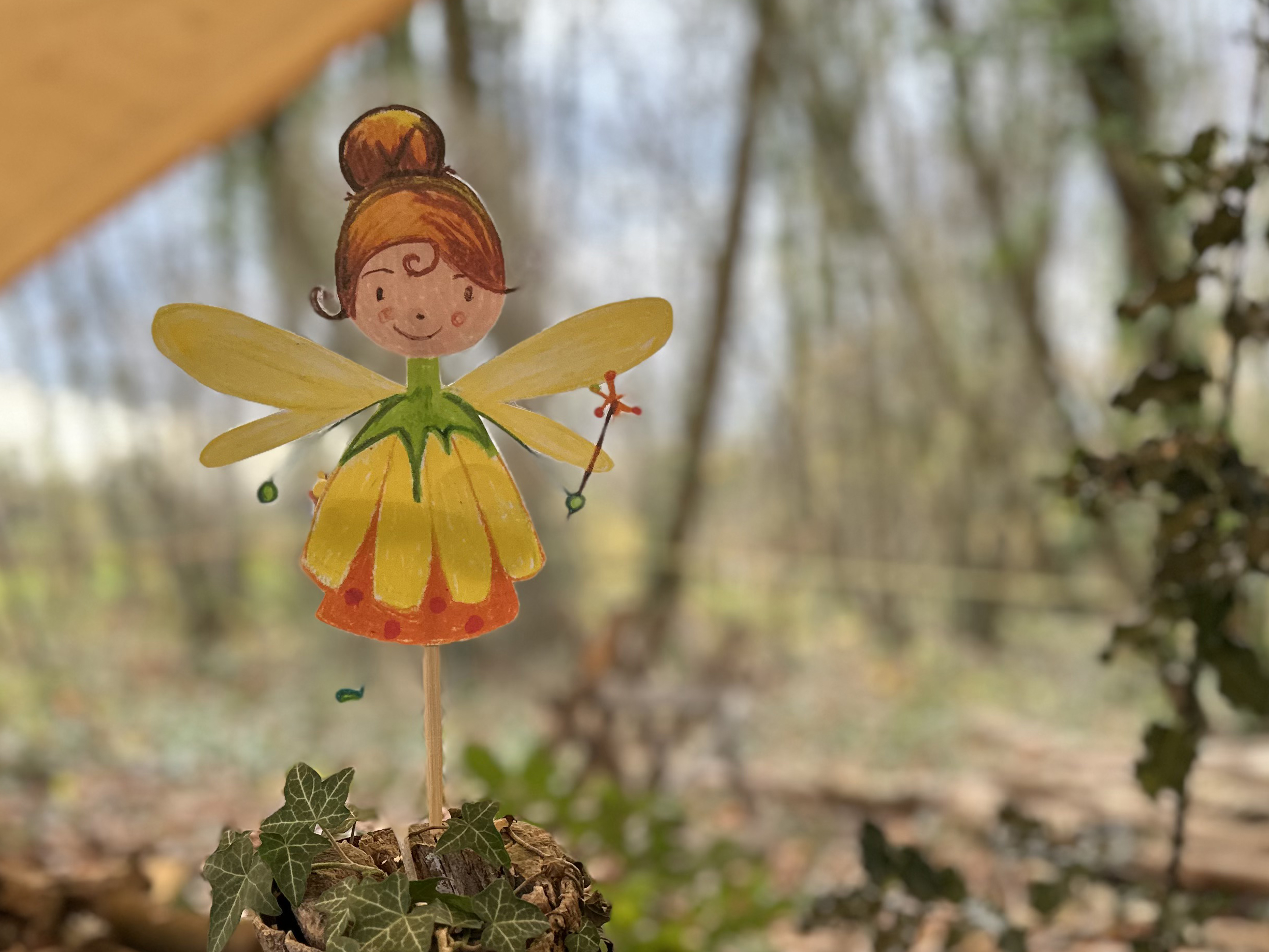 La fée fleur de l'été, gardien de la saison, vue recto