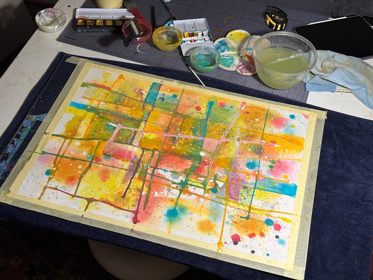 Tableau magique à l'aquarelle