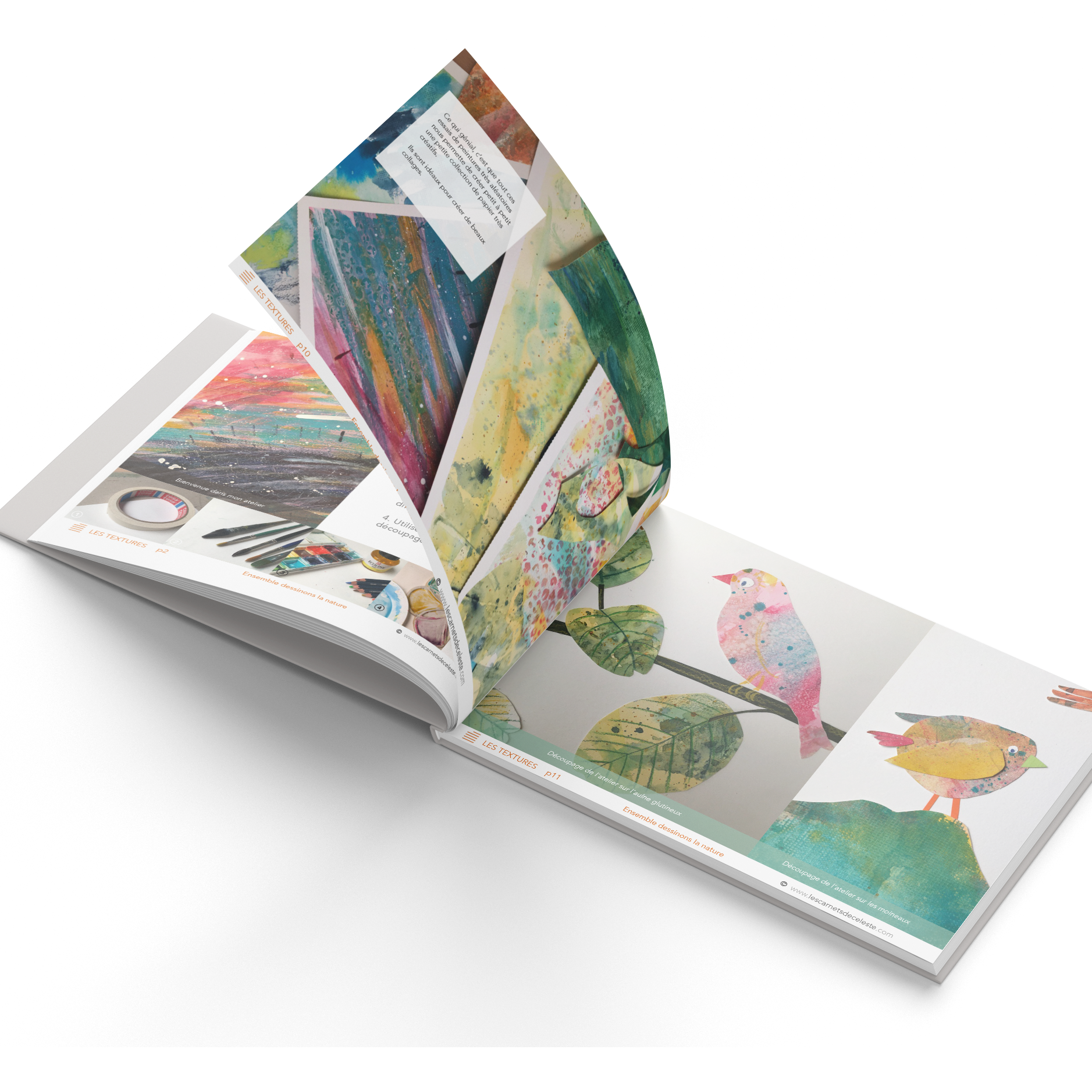 Carnet créatif sur les textures