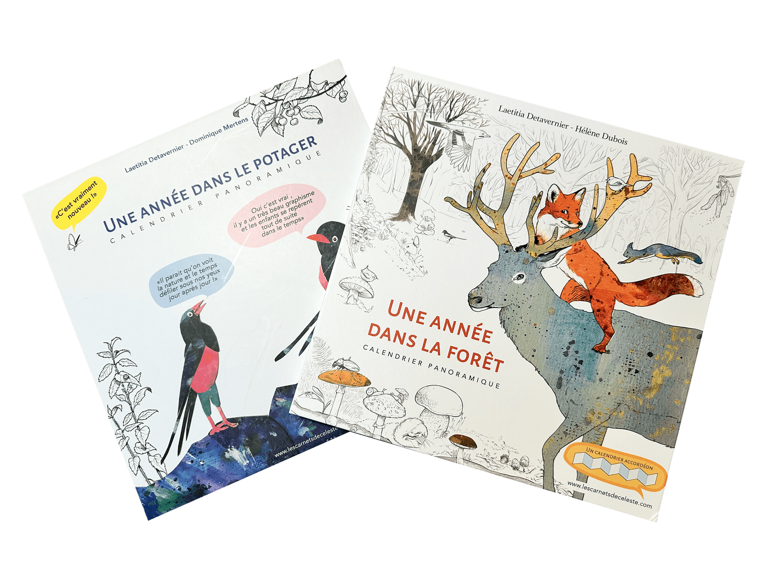2 Calendriers Panoramiques — Potager + Forêt