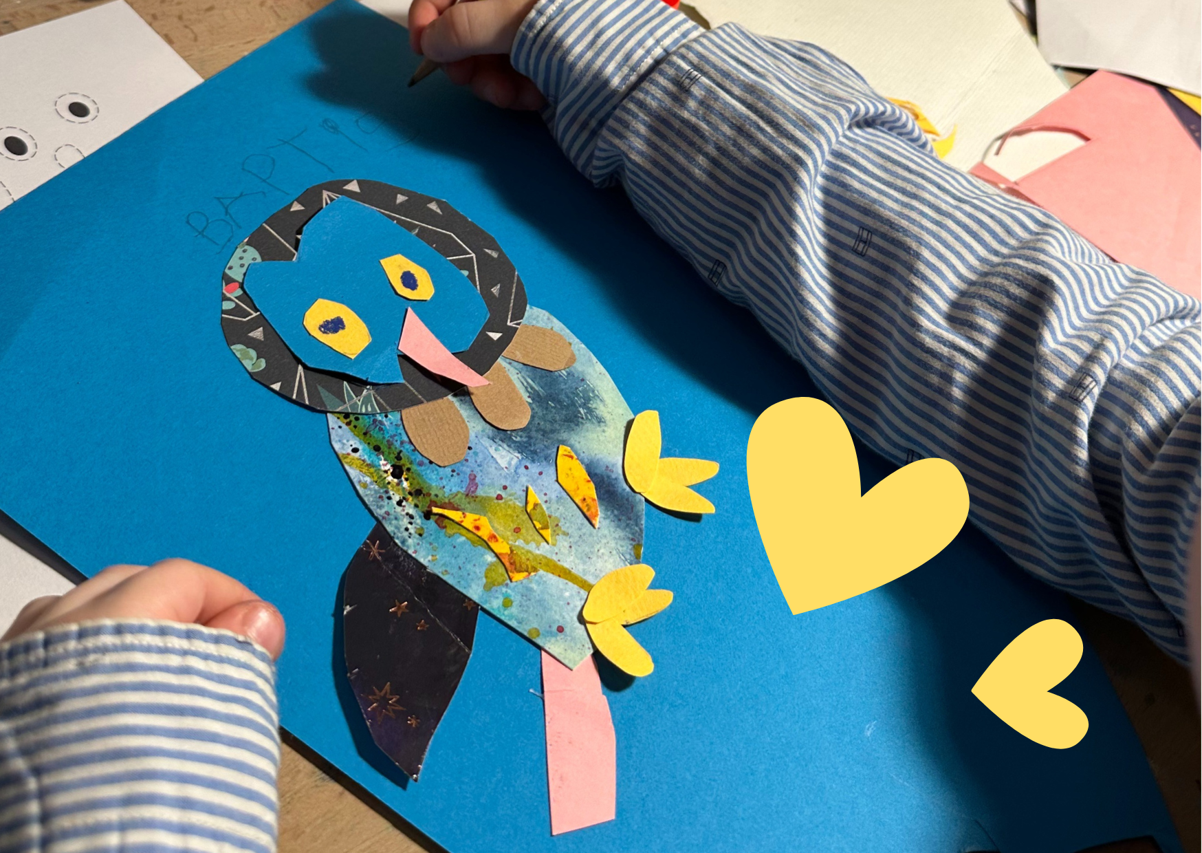 Un moment créatif avec Baptiste