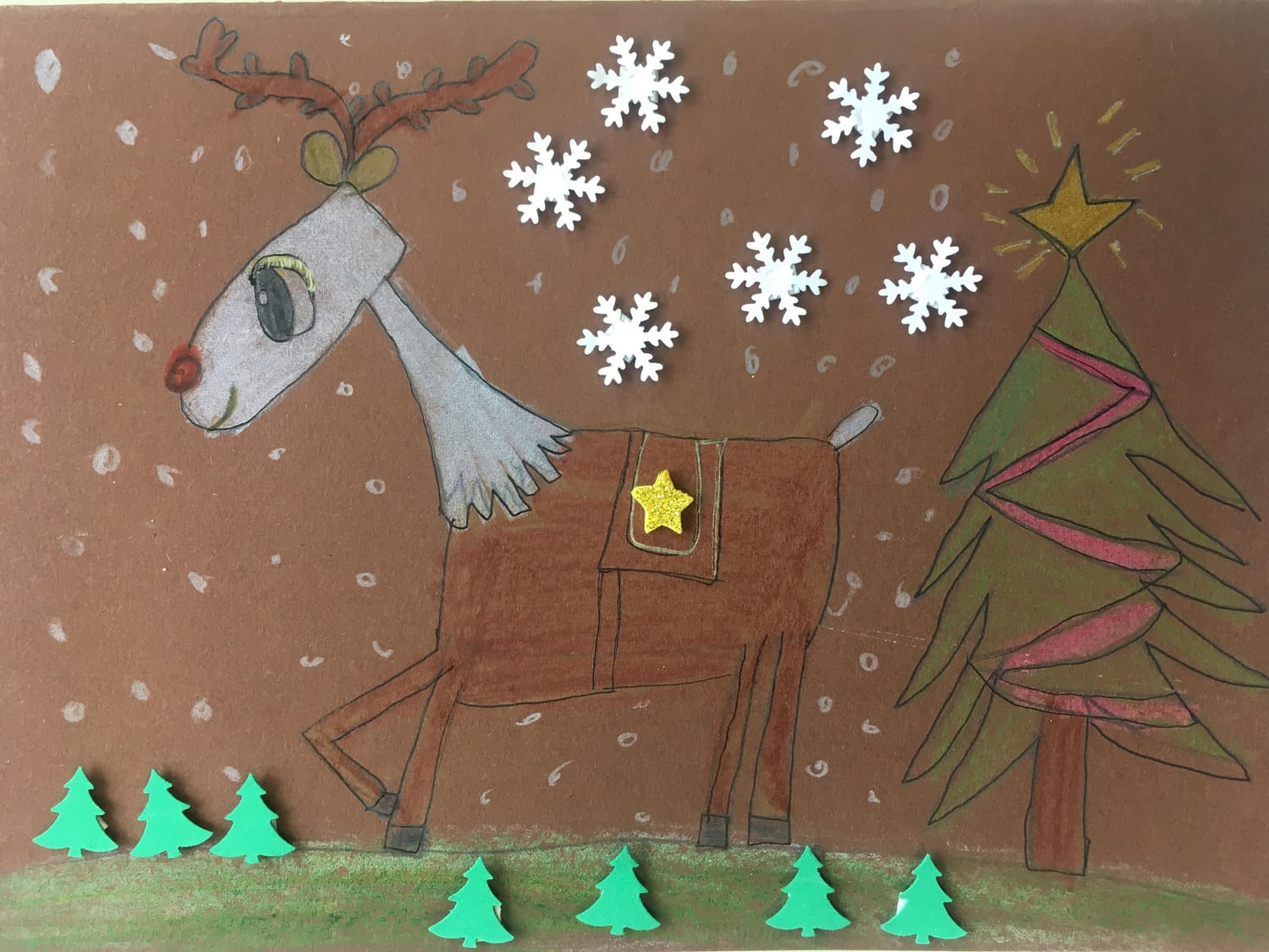 Carte de Noël école de Hesdin