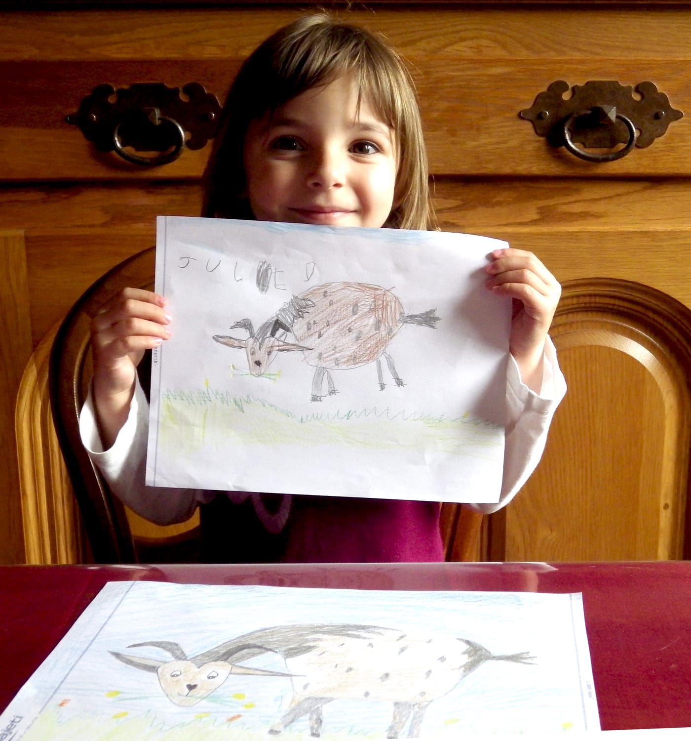 Dessin de chèvre par Julie